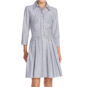 Eliza J Stripe Cotton Shirtdress - Size 6